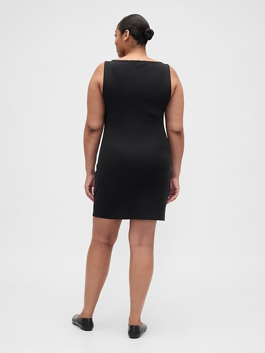 Image number 5 showing, Modern Ribbed Boatneck Mini Dress