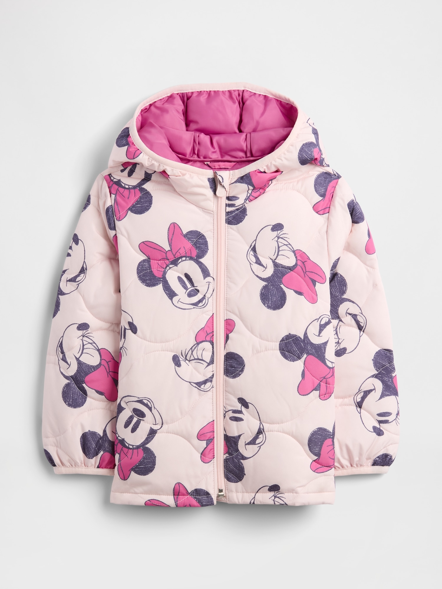 babyGap × Disney Minnie Mouse ColdControl Puffer Jacket - Pink Cherry Blossom
