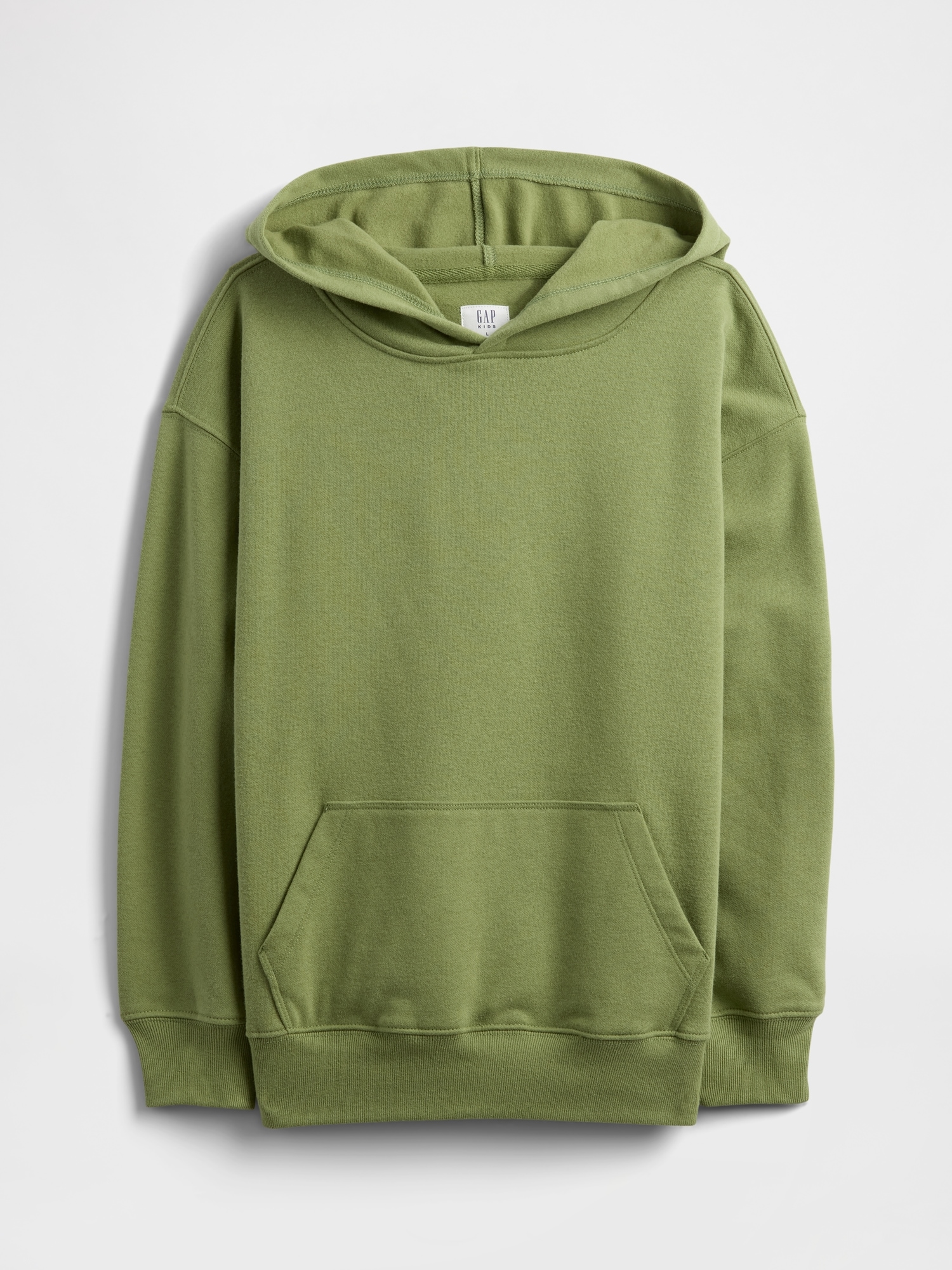 Kids Oversized Vintage Soft Hoodie - Foliage Green