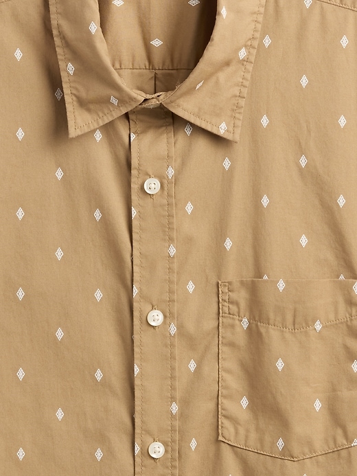 Image number 4 showing, Stretch Poplin Shirt in Standard Fit