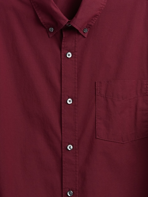 Image number 4 showing, Stretch Poplin Shirt in Standard Fit