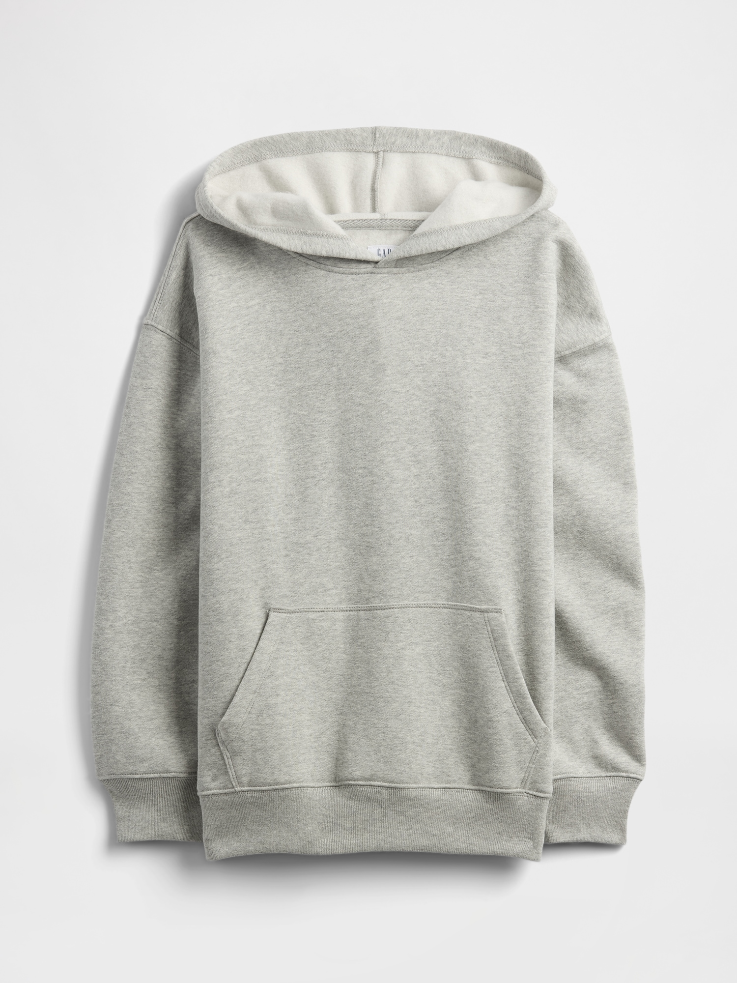 Kids Oversized Vintage Soft Hoodie - Grey