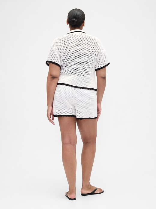 Image number 6 showing, Crochet Pull-On Sweater Shorts