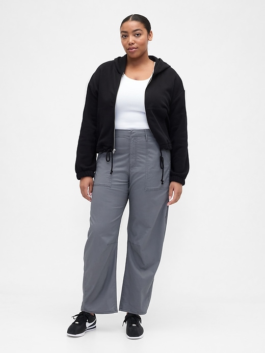 Image number 5 showing, High Rise Barrel Khakis