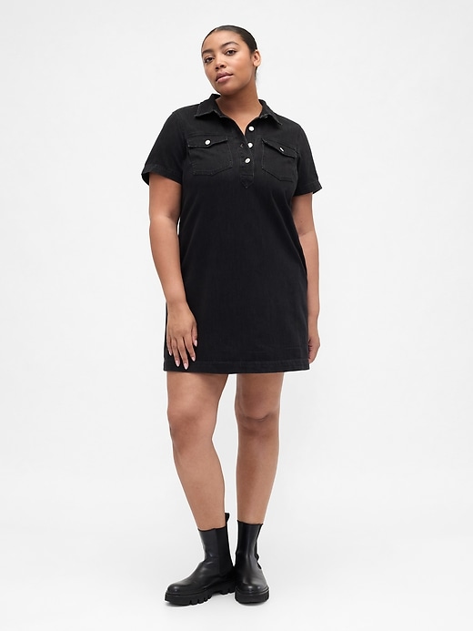 Image number 4 showing, Relaxed Denim Mini Dress
