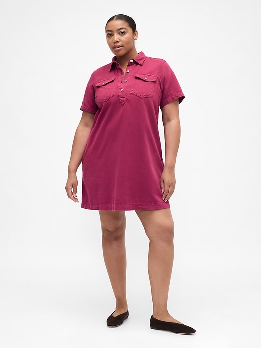 Image number 4 showing, Relaxed Denim Mini Dress