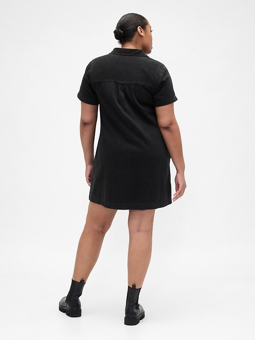 Image number 5 showing, Relaxed Denim Mini Dress