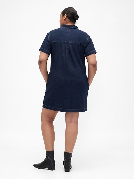 Image number 5 showing, Relaxed Denim Mini Dress
