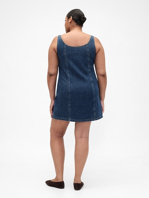 Image number 5 showing, Denim Scoopneck Mini Dress