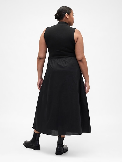 Image number 5 showing, Sleeveless Mockneck Midi Dress