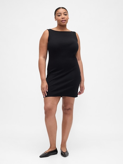 Image number 4 showing, Modern Ribbed Boatneck Mini Dress