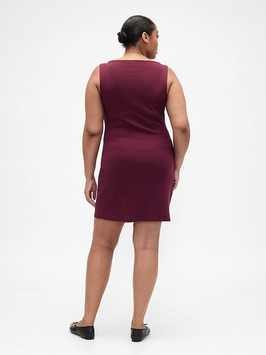 Image number 5 showing, Modern Ribbed Boatneck Mini Dress