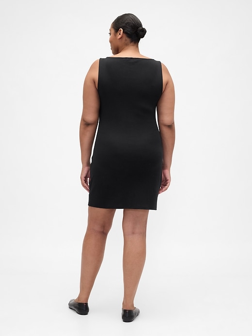 Image number 5 showing, Modern Ribbed Boatneck Mini Dress