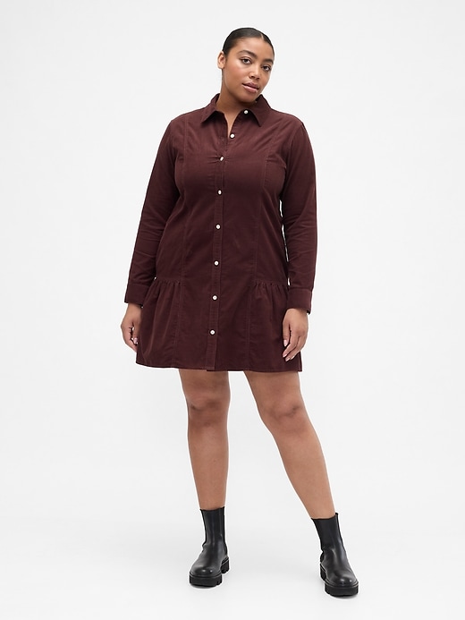 Image number 4 showing, Corduroy Mini Dress