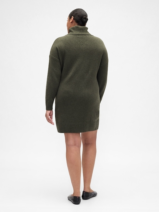 Image number 5 showing, CashSoft Relaxed Turtleneck Sweater Mini Dress