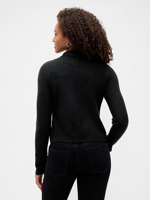 Image number 2 showing, Fitted Cropped Collared Cardigan