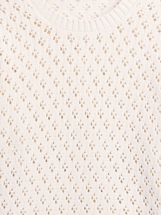 Image number 4 showing, Relaxed Mixed-Stitch Balloon-Sleeve Cardigan