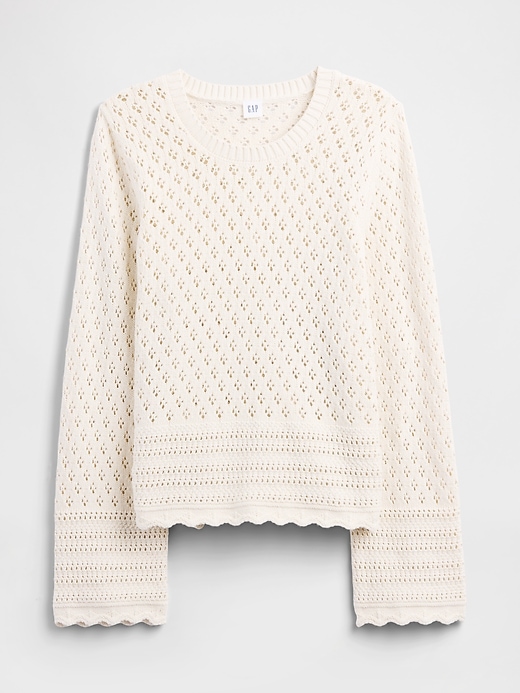 Image number 5 showing, Relaxed Mixed-Stitch Balloon-Sleeve Cardigan