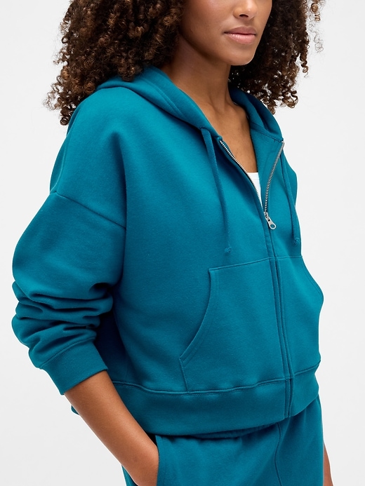 Image number 4 showing, Oversized Fleece Zip Hoodie