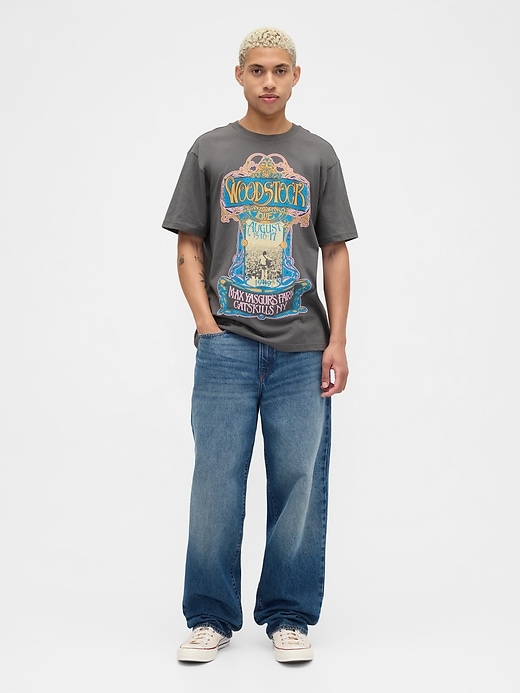 Image number 3 showing, Relaxed Woodstock Graphic T-Shirt