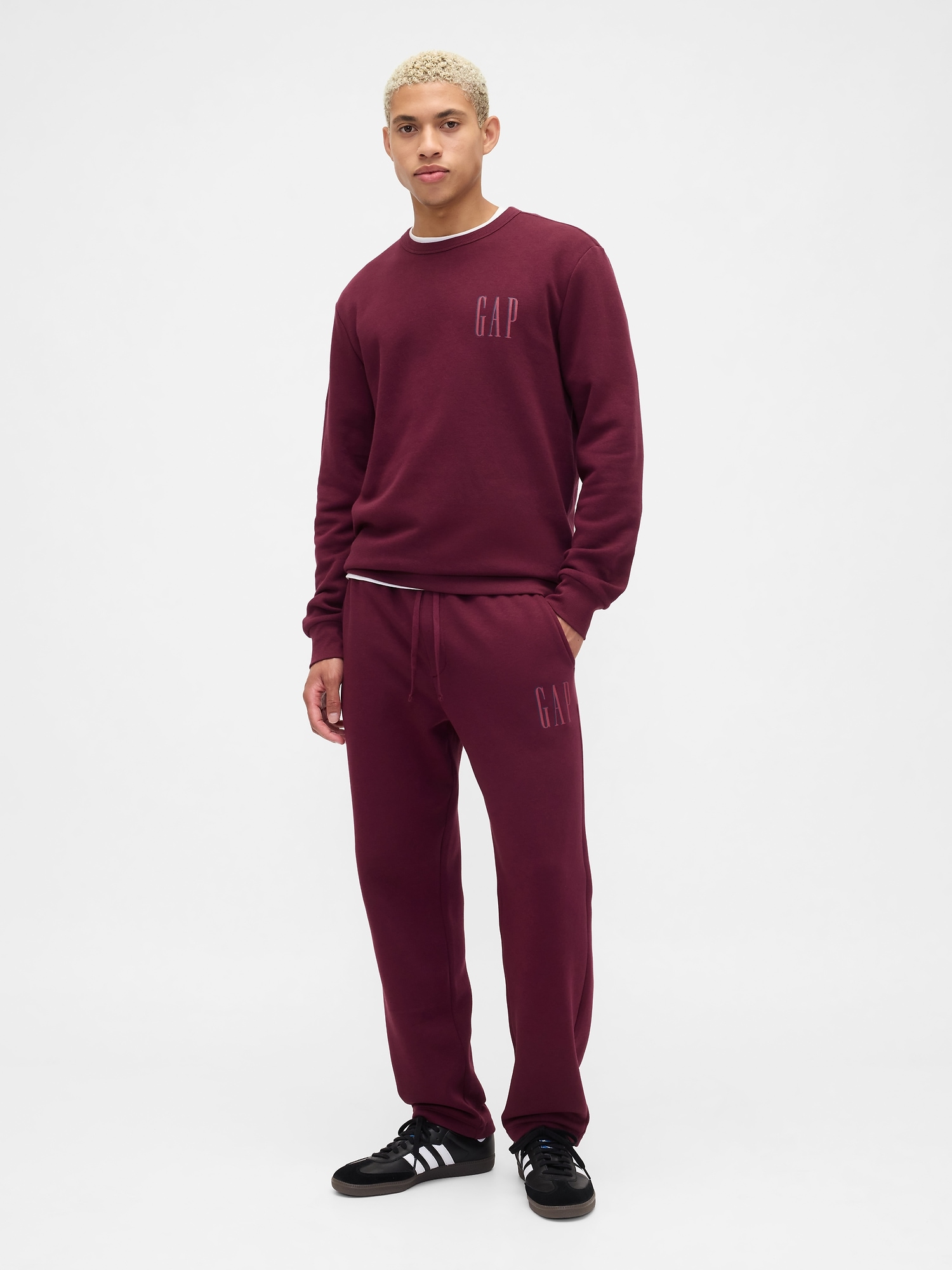 Gap Logo Straight-Leg Sweatpants - Red