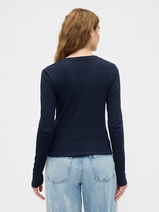 Image number 2 showing, Modern Ribbed V-Neck T-Shirt