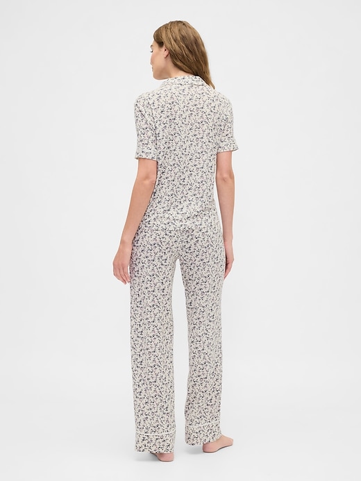 Image number 2 showing, Modal Wide-Leg PJ Pants