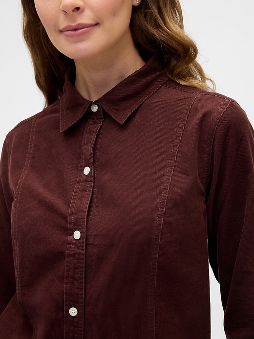 Image number 3 showing, Corduroy Mini Dress
