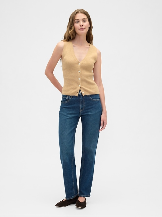 Image number 3 showing, Ribbed V-Neck Sweater Vest