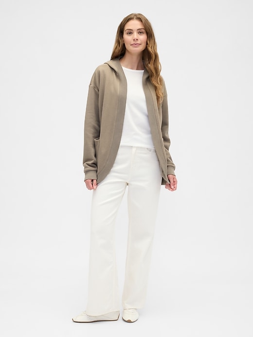 Image number 3 showing, Oversized Open-Front Hoodie