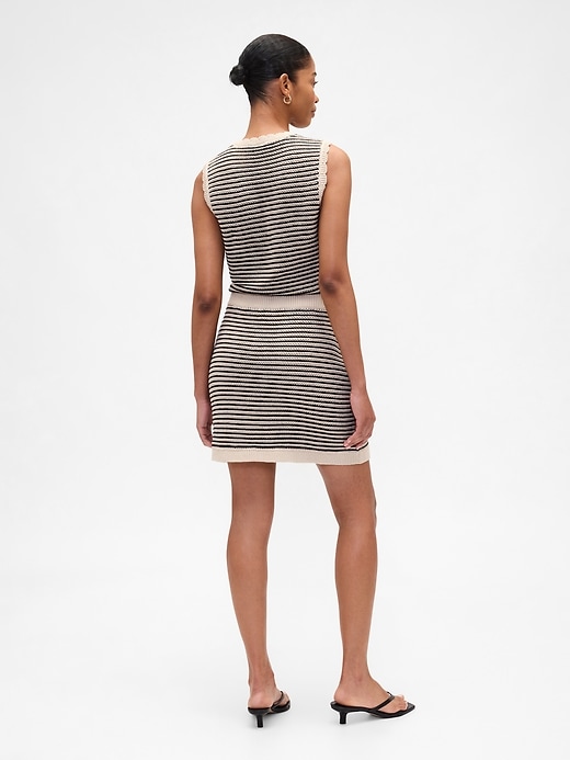 Image number 2 showing, Mixed-Stitch Sweater Mini Skirt
