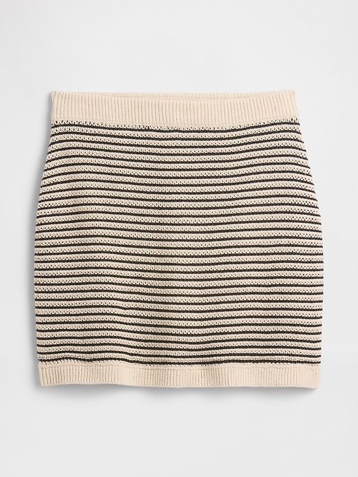 Image number 5 showing, Mixed-Stitch Sweater Mini Skirt