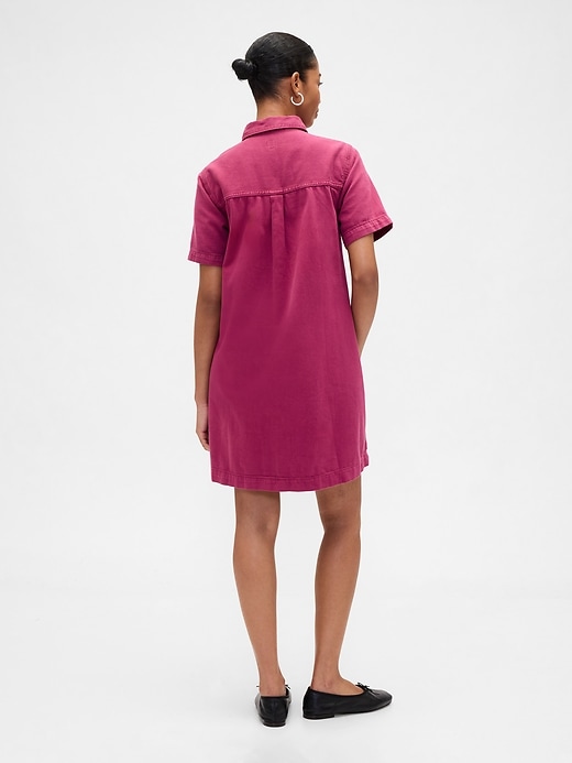 Image number 2 showing, Relaxed Denim Mini Dress