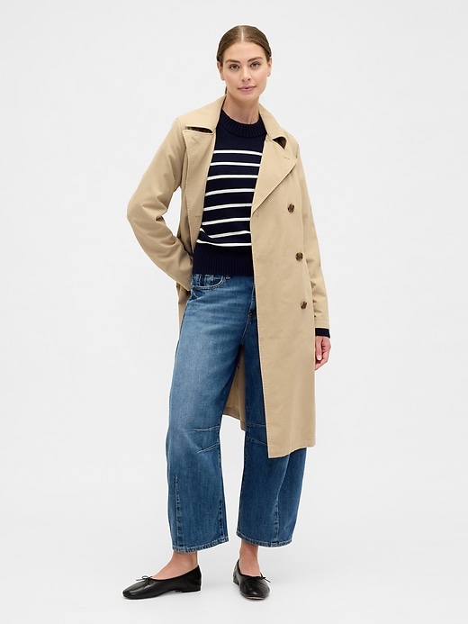 Image number 3 showing, Relaxed Stripe Cropped Sweater
