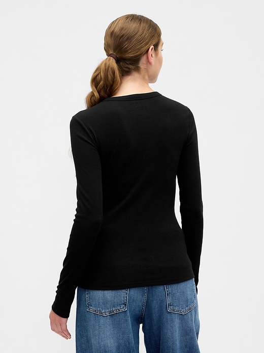Image number 2 showing, Essential Ribbed Crewneck T-Shirt