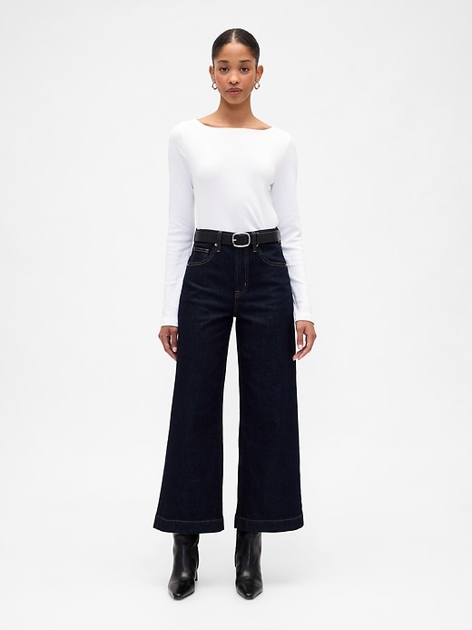 Image number 3 showing, Modern Ribbed Boatneck T-Shirt