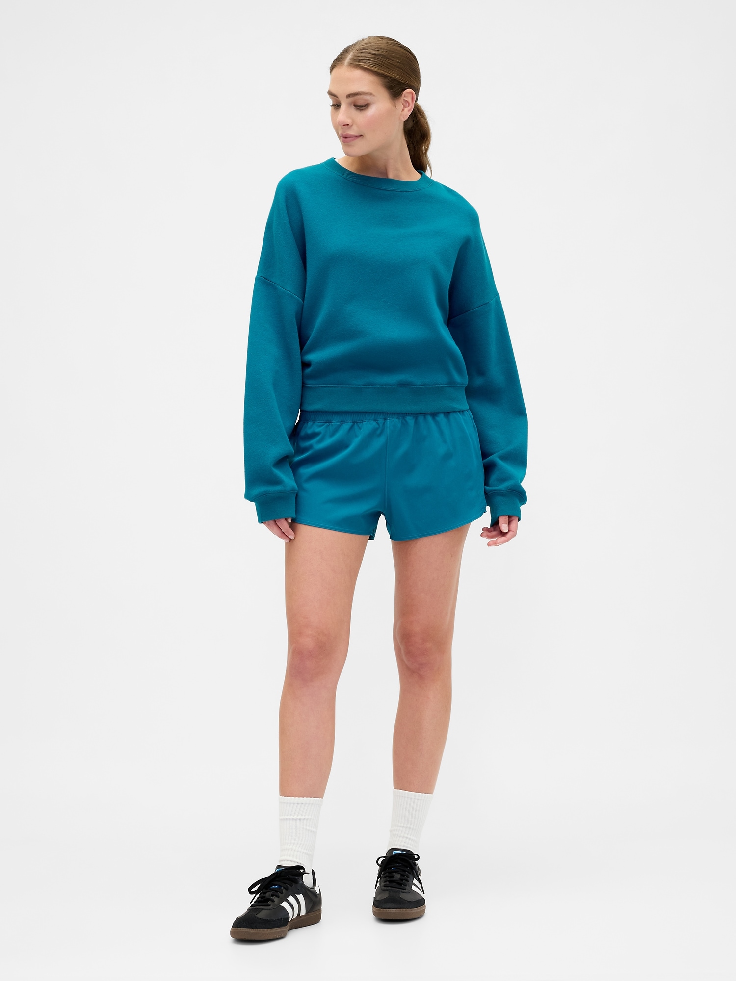 GapFit 3" Mid Rise Runaround Shorts - Deep Water Teal