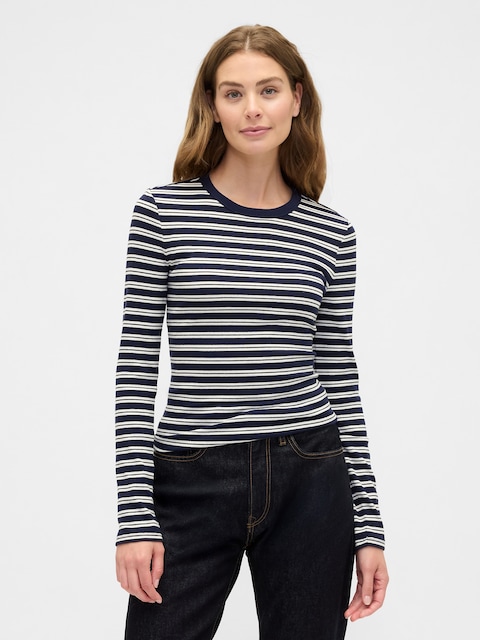 Essential Ribbed Crewneck T-Shirt