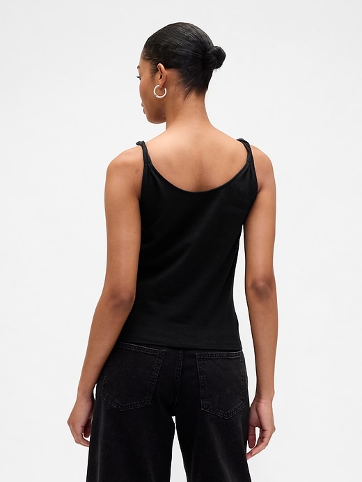 Image number 2 showing, Stretch Jersey Twist Tank Top