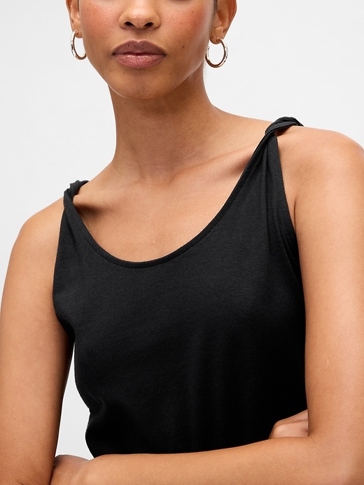 Image number 4 showing, Stretch Jersey Twist Tank Top