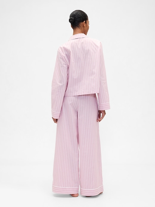 Image number 2 showing, Relaxed Poplin PJ Set