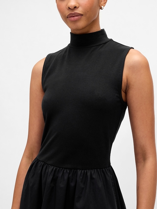Image number 3 showing, Sleeveless Mockneck Midi Dress
