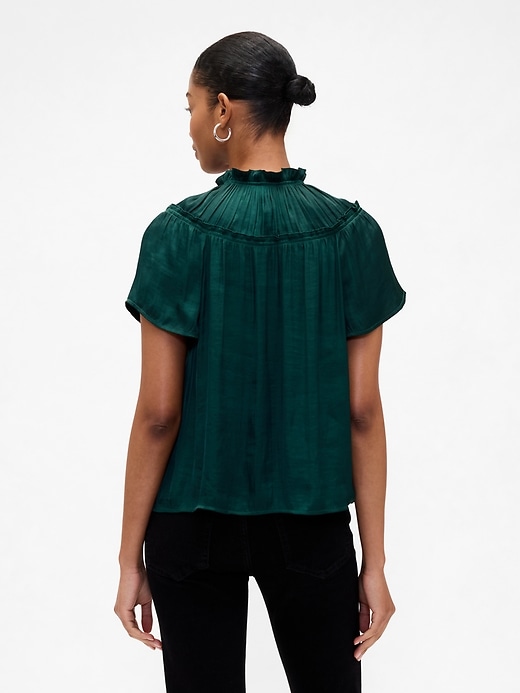 Image number 2 showing, 100% Recycled Relaxed Splitneck Top