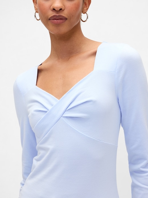 Image number 4 showing, Twist-Front Sweetheart Top