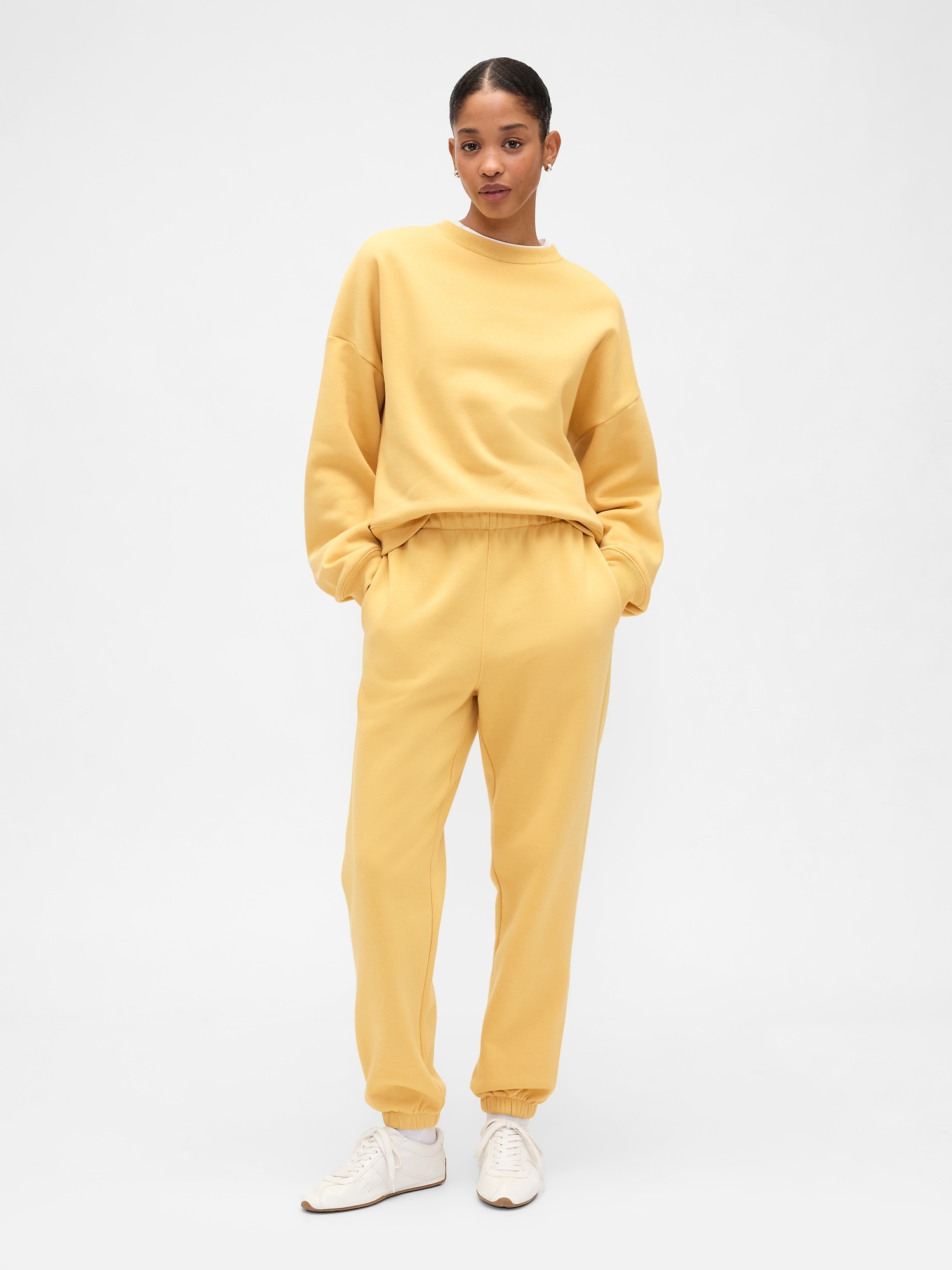 Fleece Joggers - French Almond Yellow