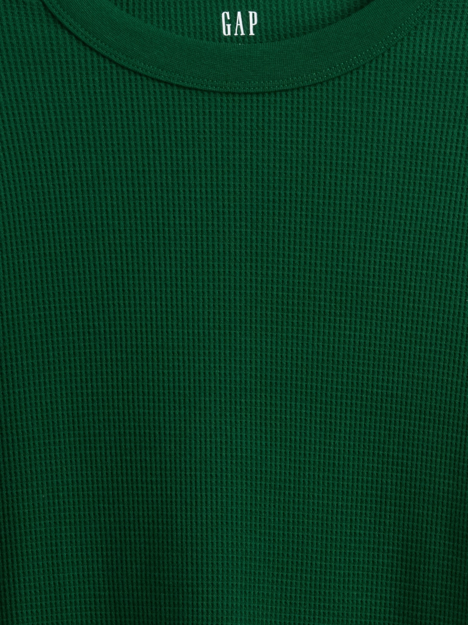 Gap Factory Waffle-knit Crewneck T-shirt In Green