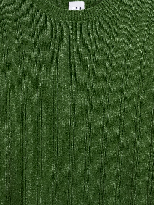 Image number 4 showing, CashSoft Ribbed Crewneck Sweater