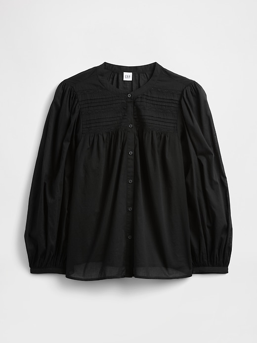 Image number 5 showing, Relaxed Puff Sleeve Lace Top