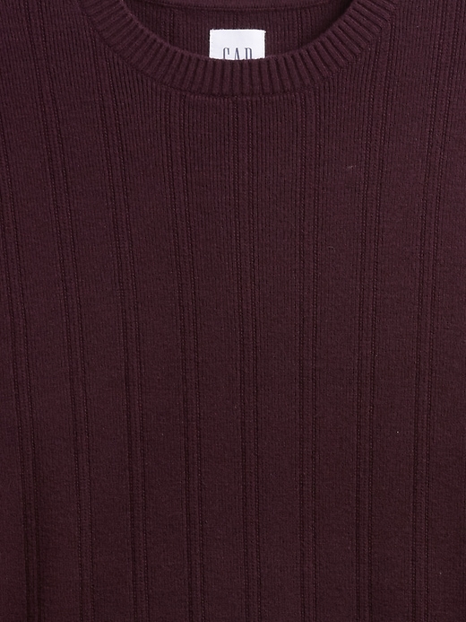 Image number 4 showing, CashSoft Ribbed Crewneck Sweater