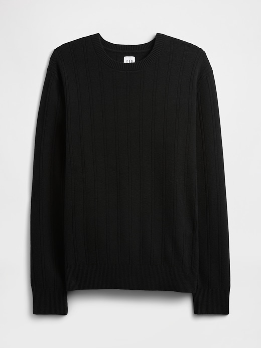 Image number 5 showing, CashSoft Ribbed Crewneck Sweater